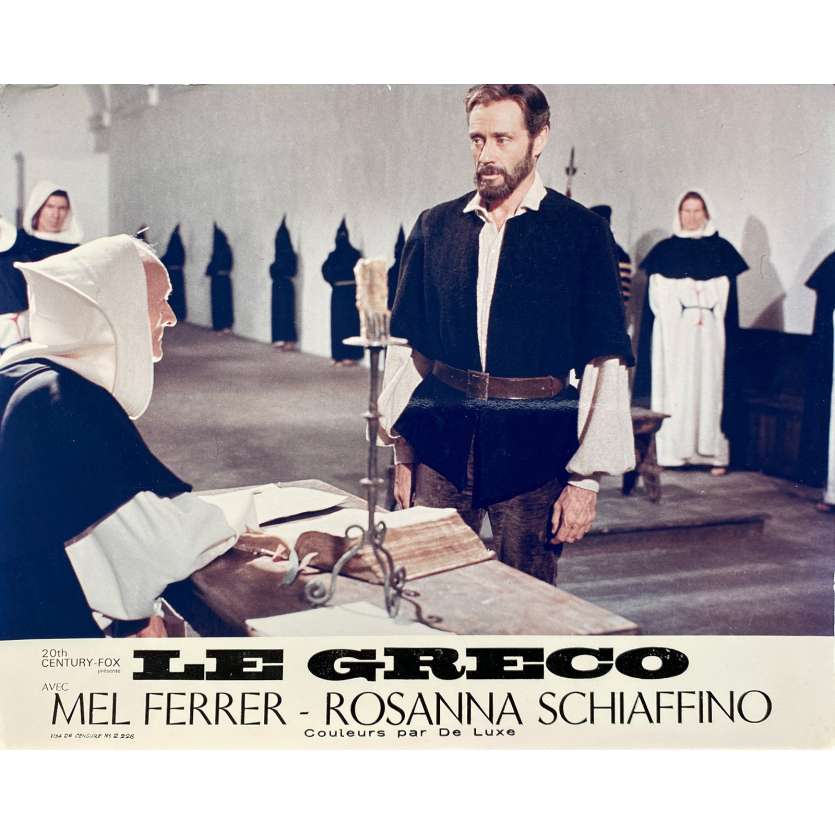 LE GRECO Photo de film N01 - 24x30 cm. - 1966 - Mel Ferrer, Luciano Salce