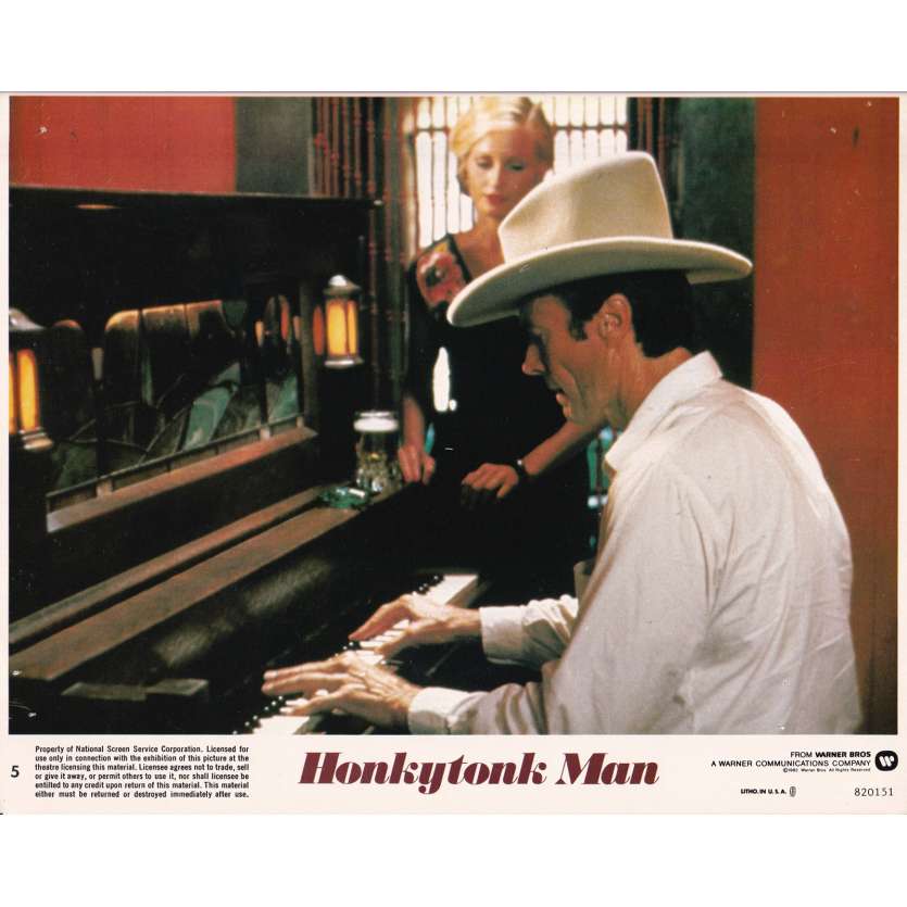 HONKYTONK MAN Original Lobby Card N5 - 8x10 in. - 1982 - Clint Eastwood, Clint Eastwood