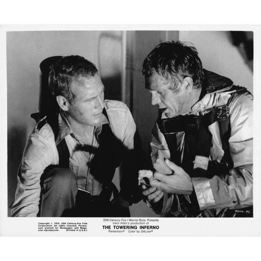 LA TOUR INFERNALE Photo de presse N26 - 20x25 cm. - 1974 - Steve McQueen, John Guillermin