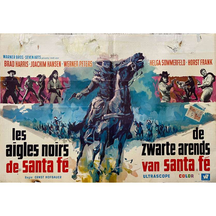 LES AIGLES NOIRS DE SANTA FE Affiche de film - 60x80 cm. - 1965 - Brad Harris, Ernst Hofbauer