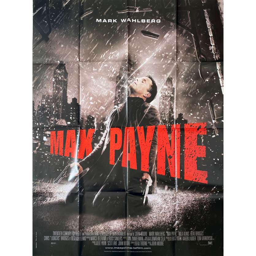 MAX PAYNE Affiche de film - 120x160 cm. - 2008 - Mark Wahlberg, John Moore