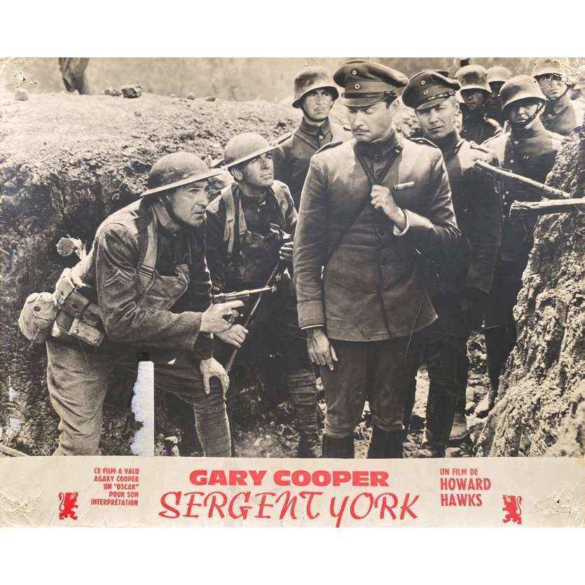 SERGEANT YORK Original Lobby Card N01 - 10x12 in. - 1941 - Howard Hawks, Gary Cooper