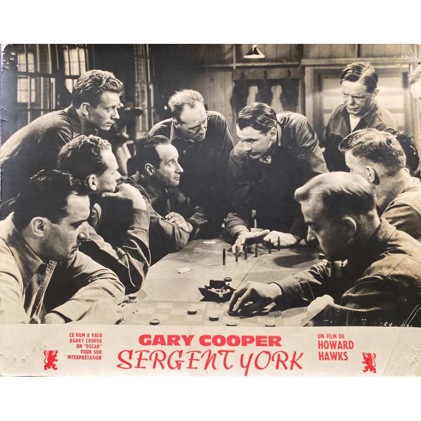 SERGEANT YORK Original Lobby Card N02 - 10x12 in. - 1941 - Howard Hawks, Gary Cooper