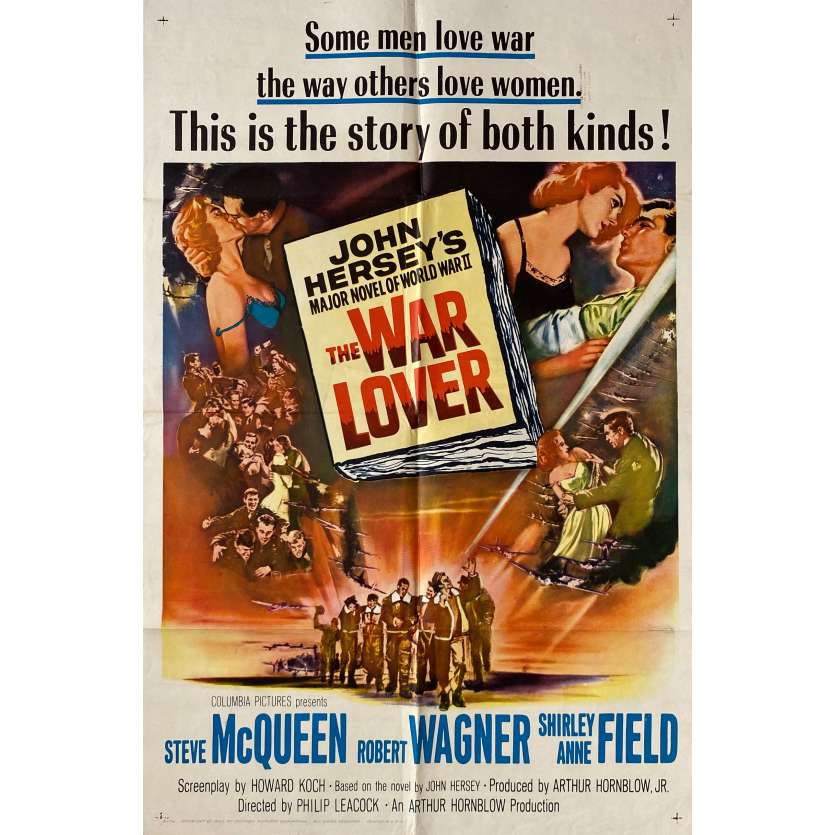THE WAR LOVER Original Movie Poster - 27x41 in. - 1962 - Philip Leacock, Steve McQueen, Robert Wagner