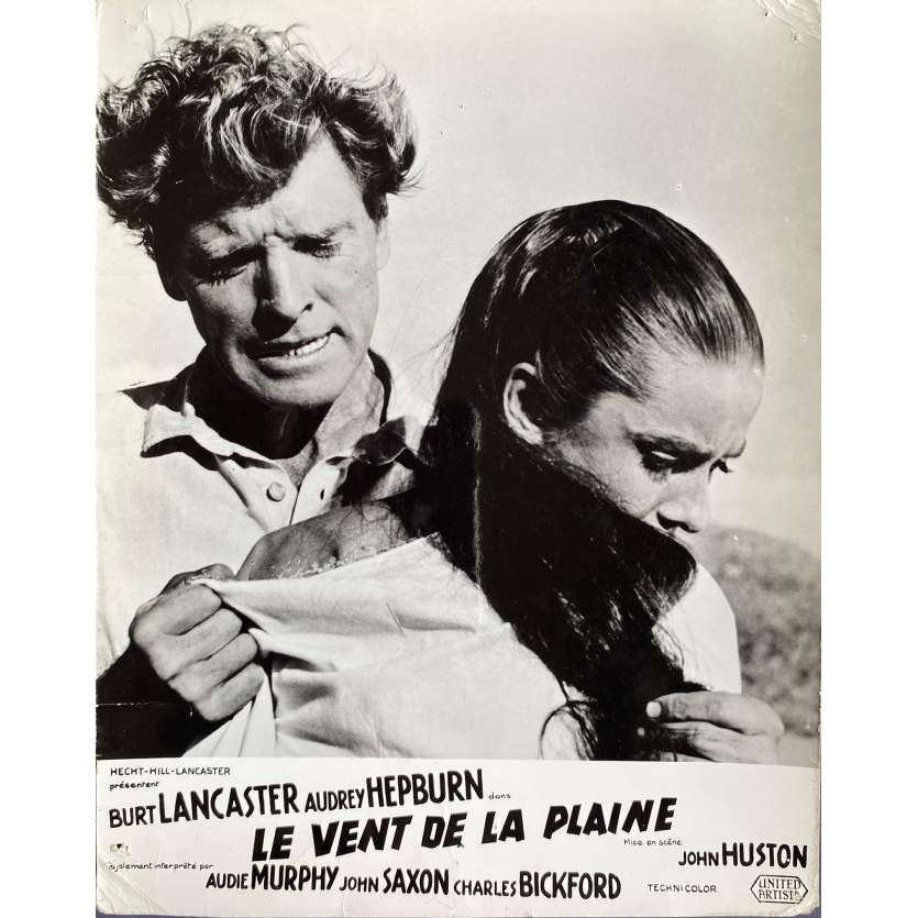 LE VENT DE LA PLAINE Photo de film N01 - 24x30 cm. - 1960 - Burt Lancaster, Audrey Hepburn, John Huston