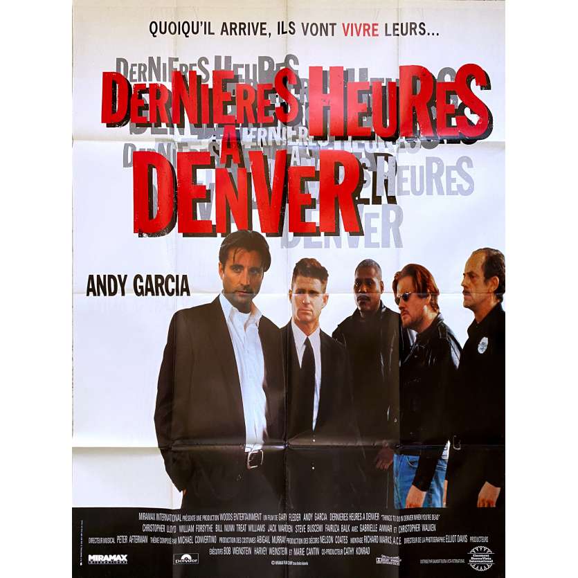 DERNIERES HEURES A DENVER Affiche de film - 120x160 cm. - 1995 - Andy Garcia, Gary Fleder