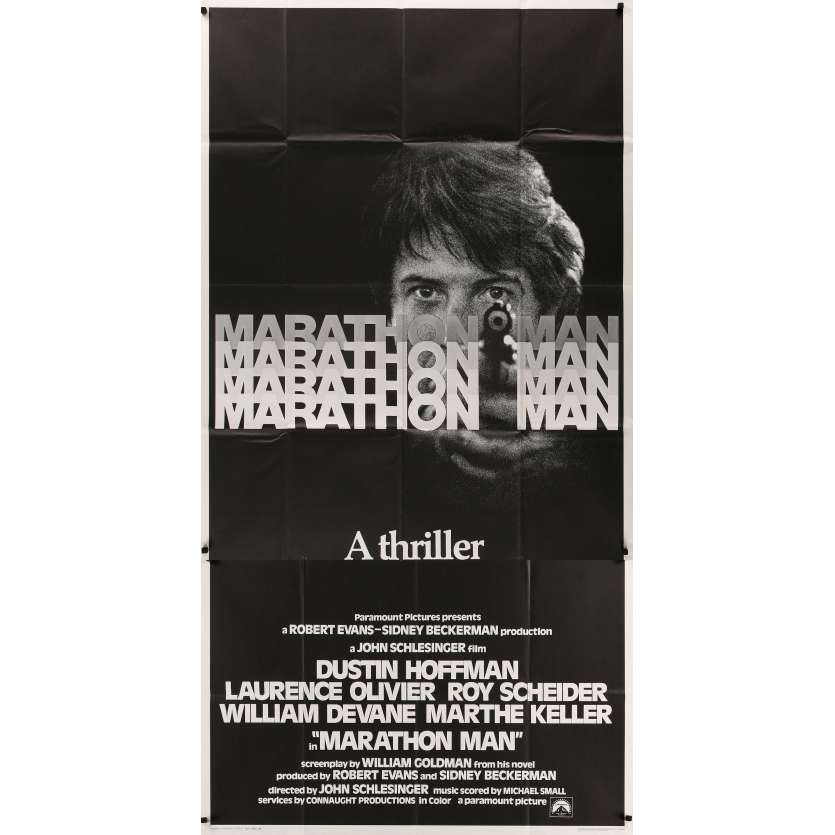 MARATHON MAN Affiche de film - 104x206 cm. - 1976 - Dustin Hoffman, John Schlesinger