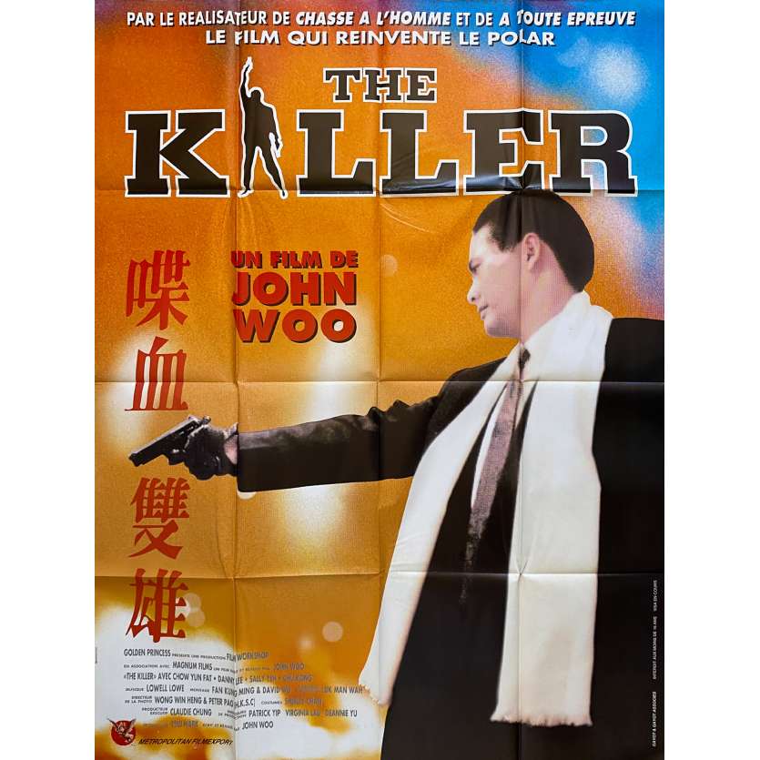 THE KILLER Affiche de film - 120x160 cm. - 1989 - Chow Yun-Fat, John Woo