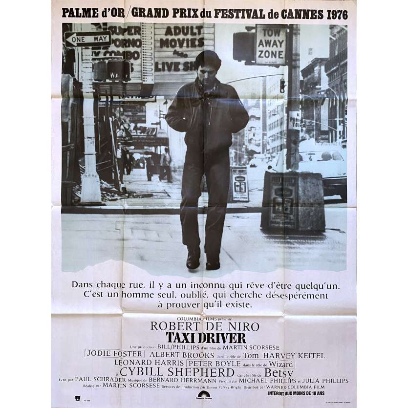 TAXI DRIVER Affiche de cinéma - 120x160 cm. - 1976 - Robert de Niro, Martin Scorsese