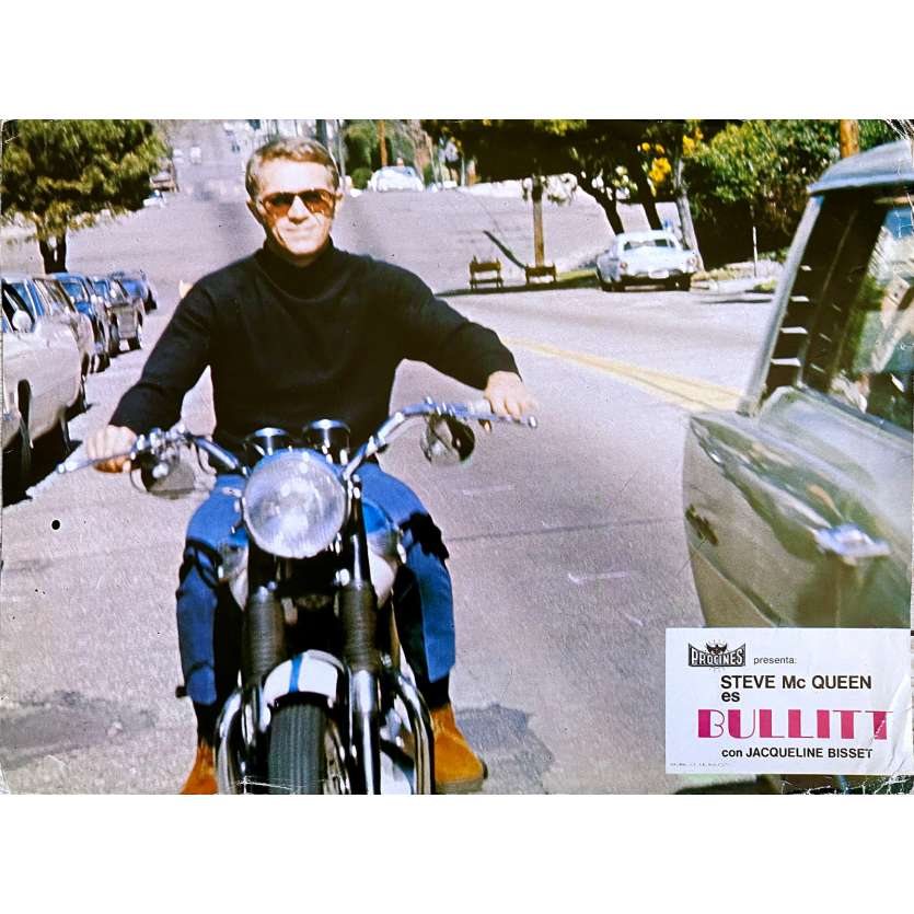 BULLITT Original Lobby Card  - 9x12 in. - 1968 - Peter Yates, Steve McQueen