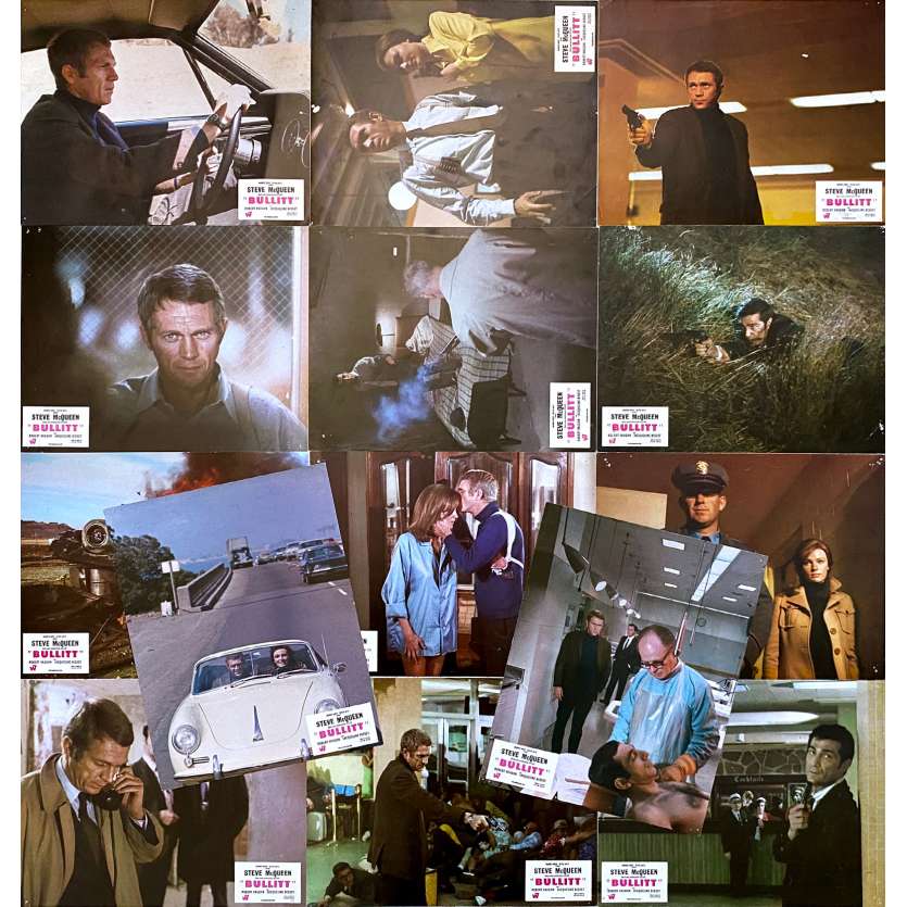 BULLITT Photos de film x14 - 21x30 cm. - 1968 - Steve McQueen, Peter Yates