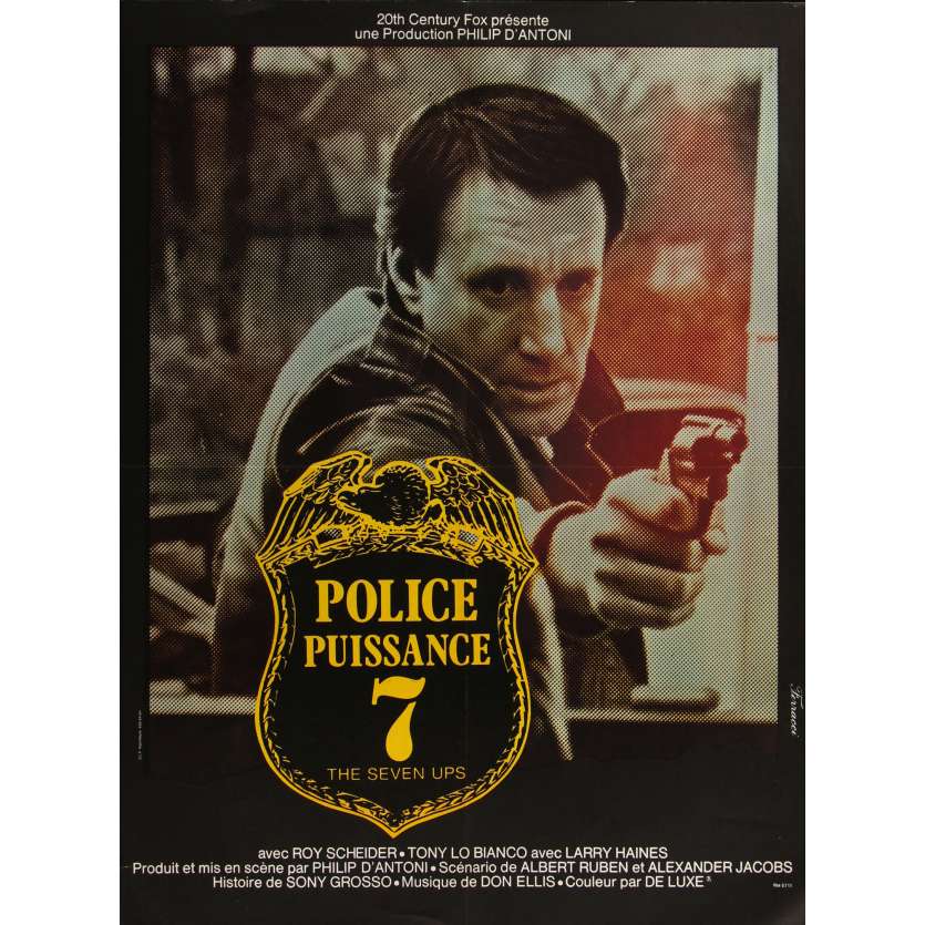 POLICE PUISSANCE 7 Affiche de film - 60x80 cm. - 1973 - Roy Scheider, Philip D'Antoni