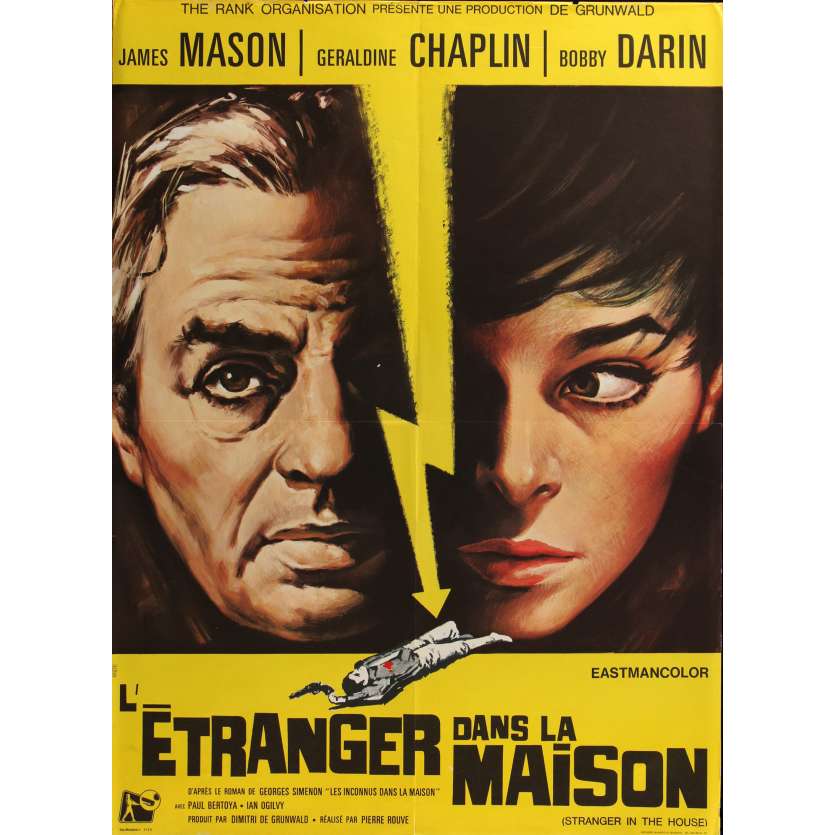 UN ETRANGER DANS LA MAISON Affiche de film - 60x80 cm. - 1967 - James Mason, Geraldine Chaplin, Pierre Rouve