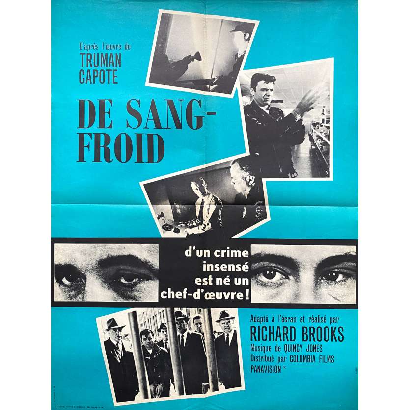 DE SANG FROID Affiche de film - 60x80 cm. - 1967 - Robert Blake, Richard Brooks