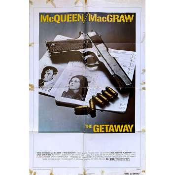 THE GETAWAY Original Movie Poster - 27x40 in. - 1972 - Sam Peckinpah, Steve McQueen THE GETAWAY Original Movie Poster - 27x40 in. - 1972 - Sam Peckinpah, Steve McQueen