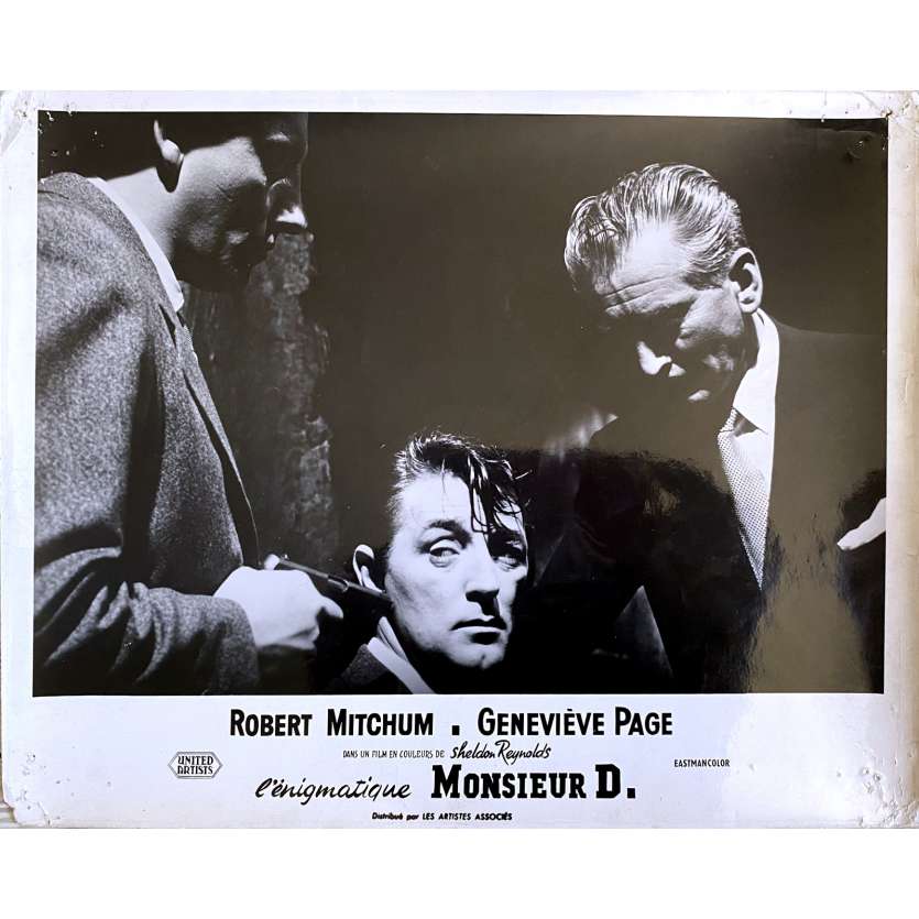 L'ENIGMATIQUE MONSIEUR D. Photo de film N1 - 24x30 cm. - 1956 - Robert Mitchum, Sheldon Reynolds