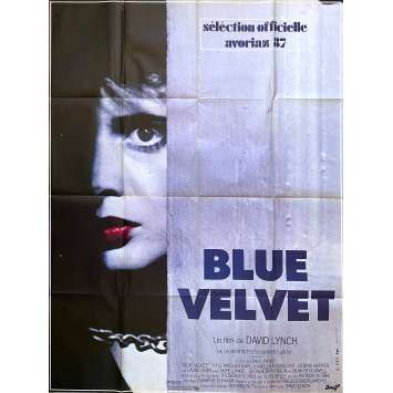 BLUE VELVET Huge Movie Poster - 47x63 in. - 1986 - David Lynch, NM, Rare !