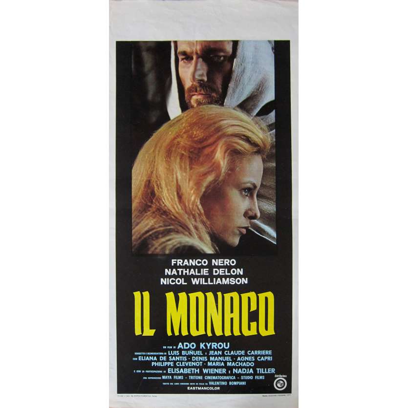 THE MONK Original Movie Poster - 13x28 in. - 1972 - Adonis Kyrou, Franco Nero