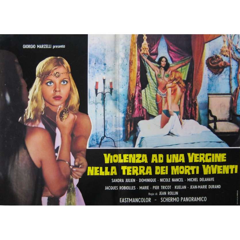 THE SHIVER OF THE VAMPIRES Original Lobby Card N1 - 18x26 in. - 1971 - Jean Rollin, Sandra Julien
