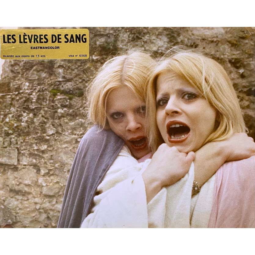 LIPS OF BLOOD Original Lobby Card N1 - 9x12 in. - 1975 - Jean Rollin, Jean-Loup Philippe
