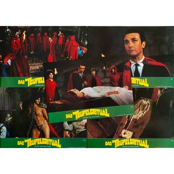 DEVILS OF DARKNESS Original Lobby Cards x5 - 9x12,5 in. - 1965 - Lance Comfort, William Sylvester