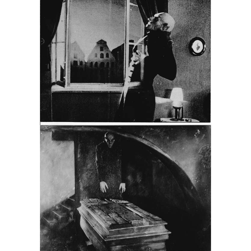 NOSFERATU (1922) Photo de presse x2 - 13x18 cm. - R1960 - Max Schreck, F.W. Murnau