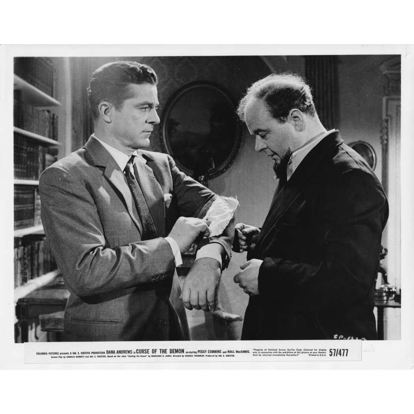 RENDEZ-VOUS AVEC LA PEUR Photo de presse - 20x25 cm. - 1957 - Dana Andrews, Jacques Tourneur