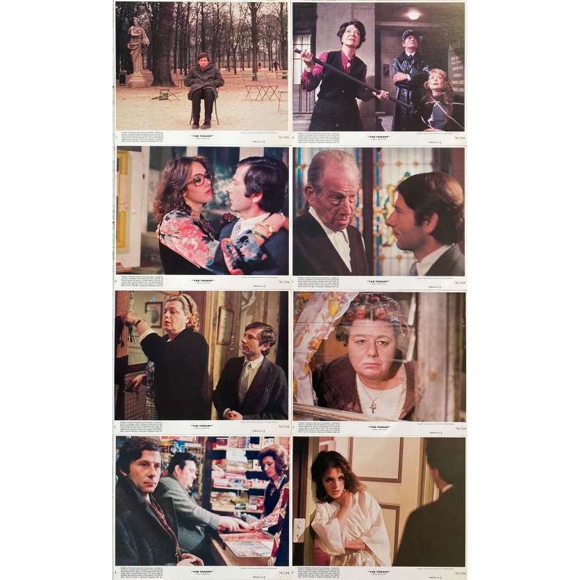 THE TENANT Original Lobby Cards x8 - 8x10 in. - 1976 - Roman Polanski, Isabelle Ajjani