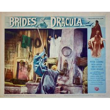 BRIDES OF DRACULA Original Lobby Card - 11x14 in. - 1960 - Terence Fisher, Peter Cushing