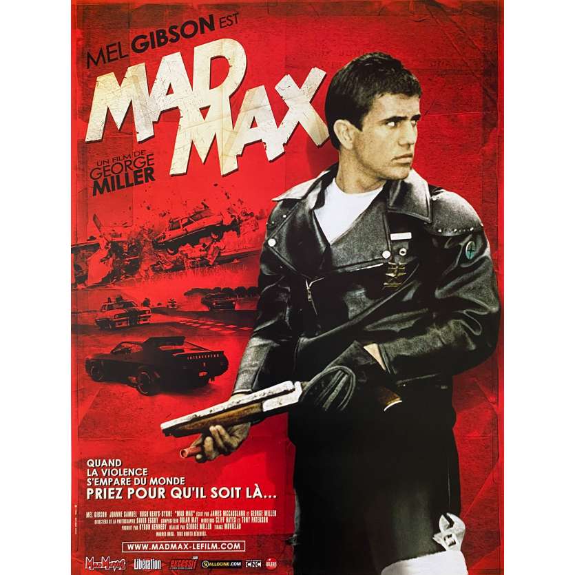 MAD MAX Affiche de film - 40x54 cm. - R2000 - Mel Gibson, George Miller