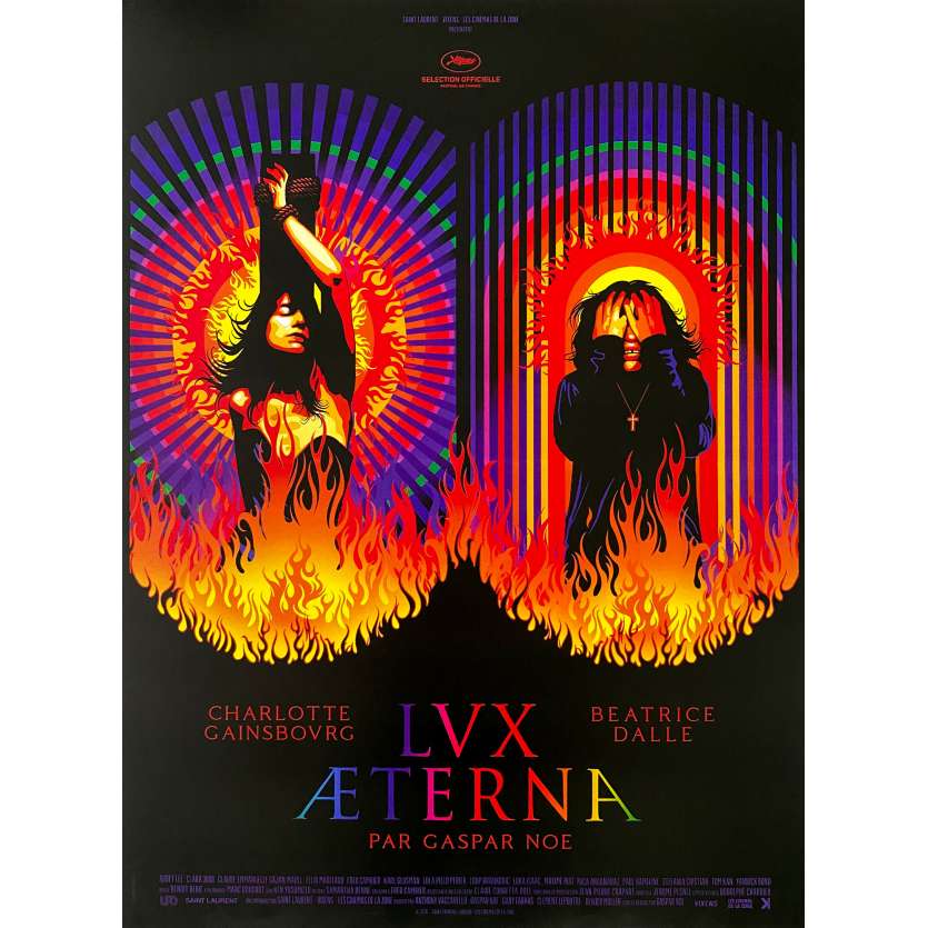 LUX AETERNA Affiche de film - 40x54 cm. - 2019 - Charlotte Gainsbourg, Béatrice Dalle, Gaspar Noe