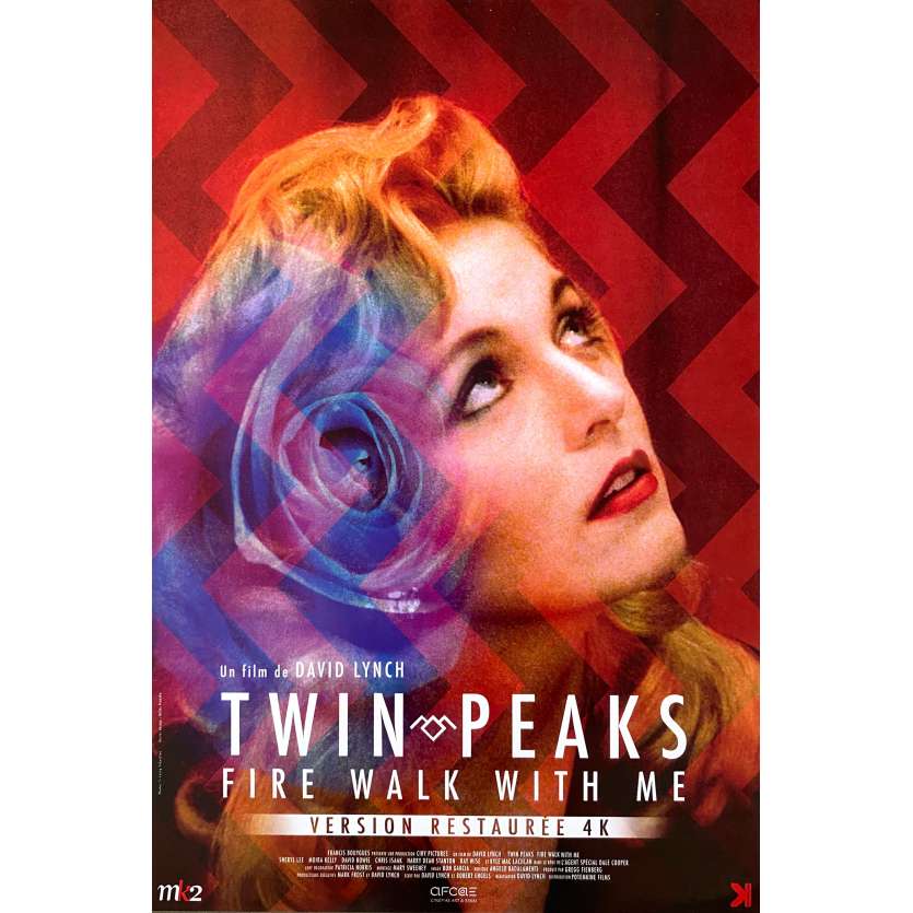 TWIN PEAKS Original Movie Poster - 15x23 in. - R2010 - David Lynch, Sheryl Lee