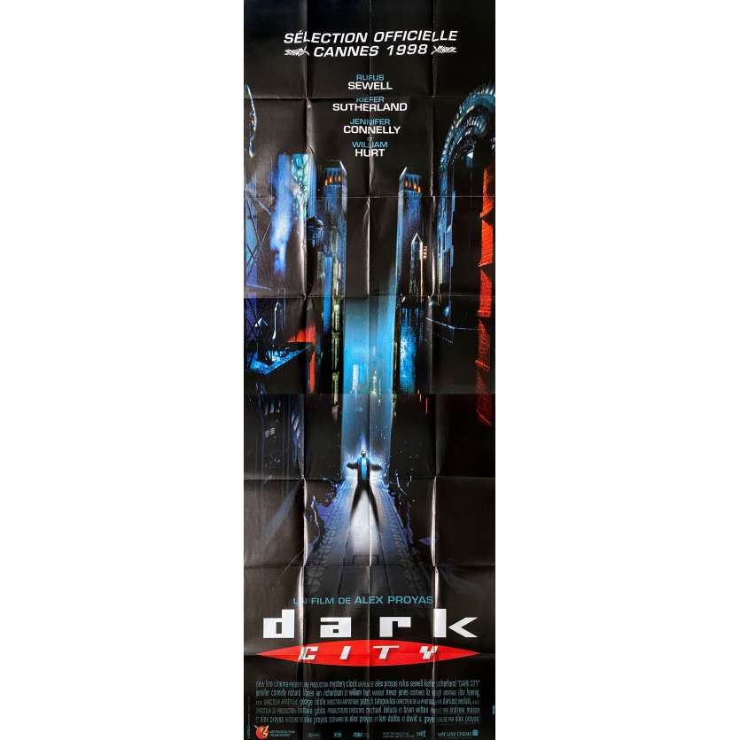 DARK CITY Affiche de film  - 120x320 cm. - 1998 - Jennifer Connely, Alex Proyas
