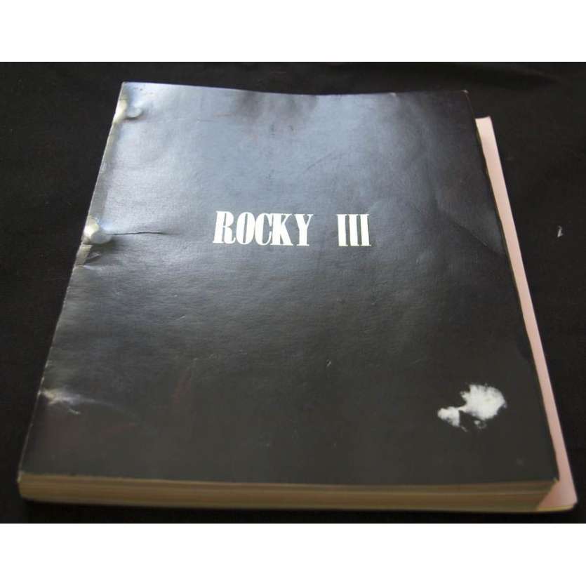 ROCKY III Original Vintage Movie Script '81 Sylvester Stallone