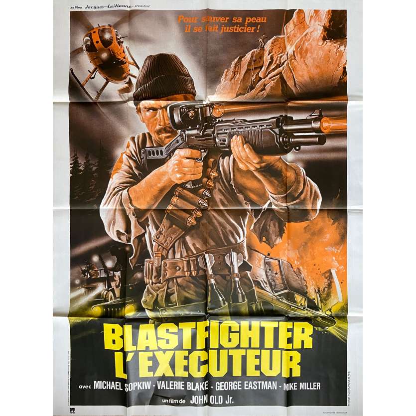 BLASTFIGHTER Original Movie Poster  - 47x63 in. - 1984 - Lamberto Bava, Michael Sopkiw