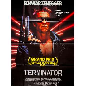 TERMINATOR Affiche de film - 120x160 cm. - 1983 - Arnold Schwarzenegger, James Cameron