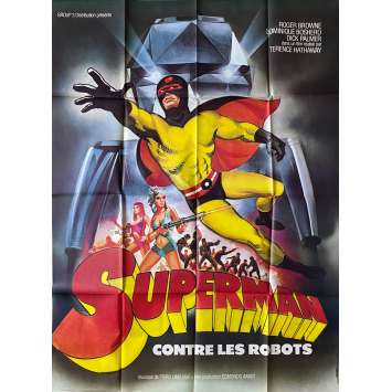 SUPERMAN CONTRE LES ROBOTS Affiche de film - 120x160 cm. - 1967 - Roger Browne, Sergio Grieco