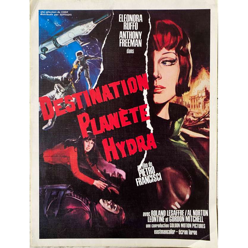 DESTINATION PLANETE HYDRA Synopsis - 24x30 cm. - 1966 - Leonora Ruffo, Pietro Francisci