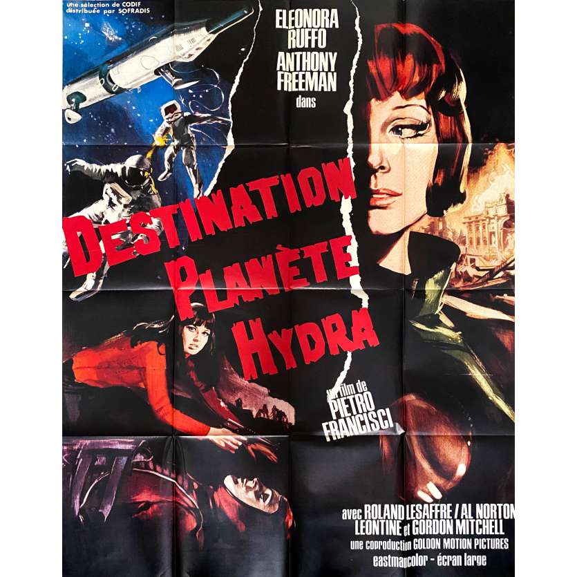 DESTINATION PLANETE HYDRA Affiche de film - 120x160 cm. - 1966 - Leonora Ruffo, Pietro Francisci