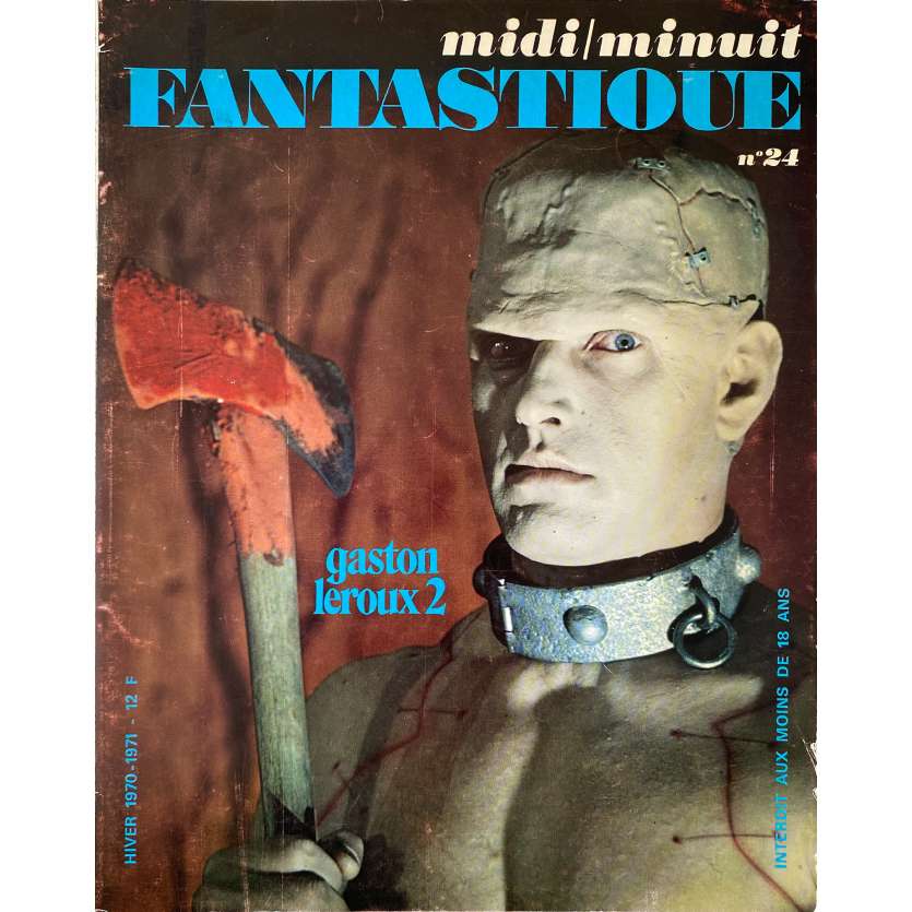 MIDI MINUIT FANTASTIQUE N24 Original Magazine - 9x12 in. - 1970 - Gaston Leroux, Frankenstein