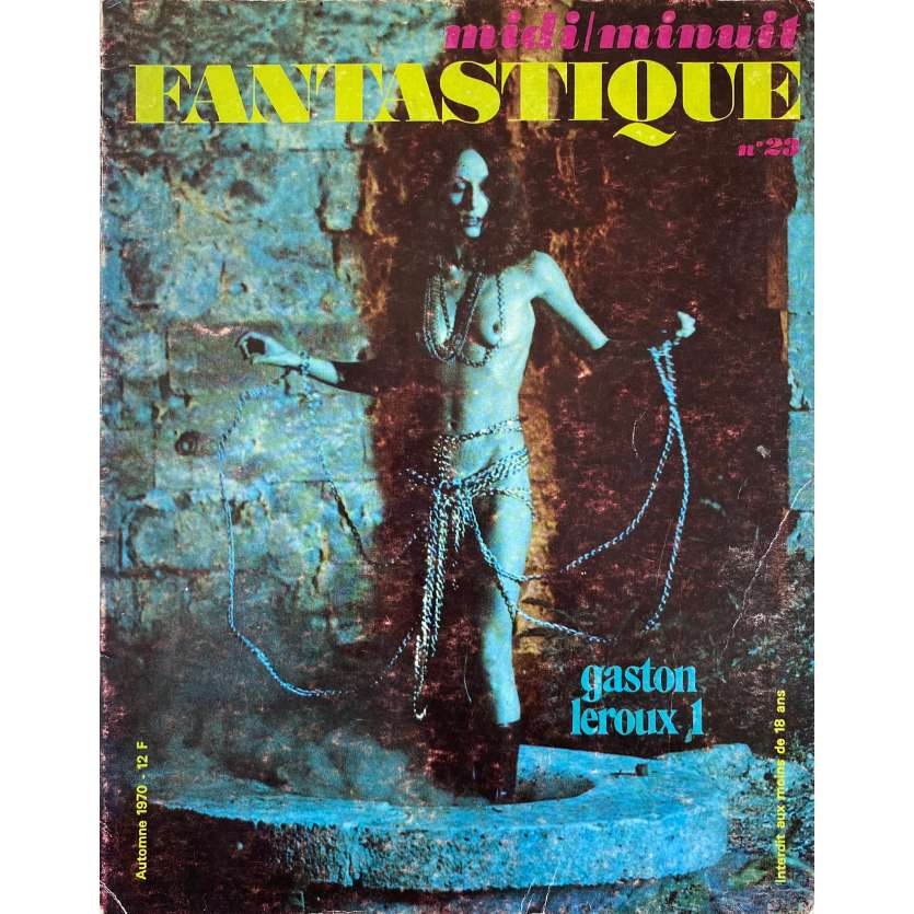 MIDI MINUIT FANTASTIQUE N23 Magazine  - 21x30 cm. - 1970 - Bela Lugosi, Gaston Leroux