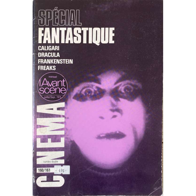 L'AVANT-SCENE N160/161 Original Magazine  - 9x12 in. - 1975 - Caligari, Dracula, Frankenstein