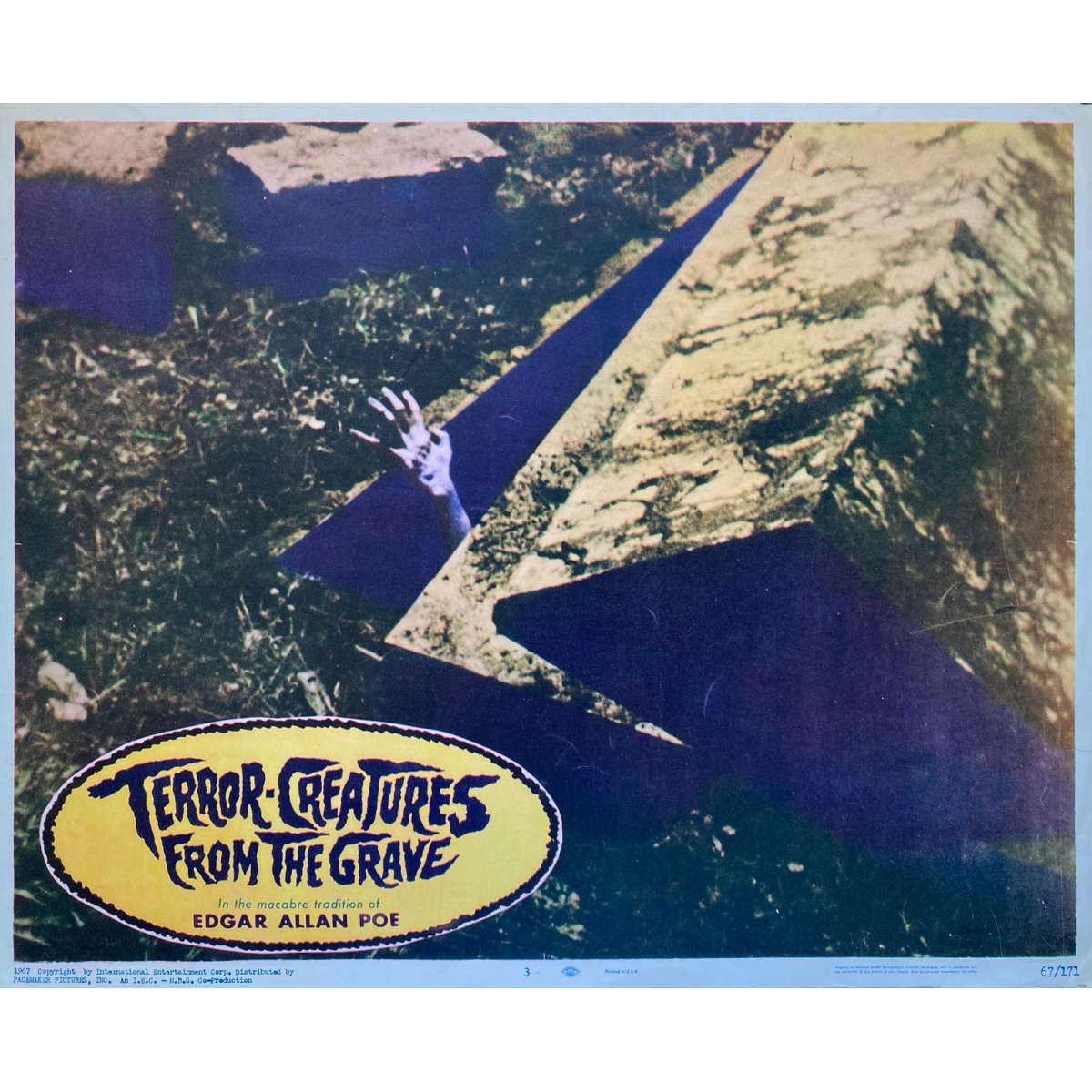 TERROR CREATURES FROM THE GRAVE US Lobby Card - 11x14 in. - 1965