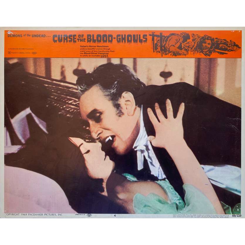 THE CURSE OF THE BLOOD GHOULS Original Lobby Card  - 11x14 in. - 1962 - Roberto Mauri, Walter Brandi