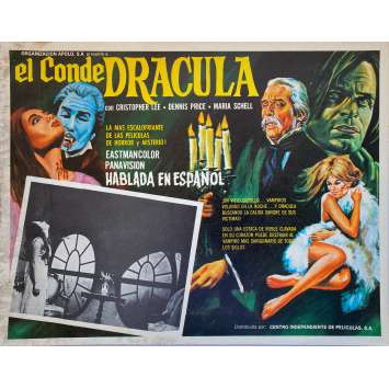 COUNT DRACULA Original Lobby Card - 11x14 in. - 1970 - Jess Franco, Christopher Lee