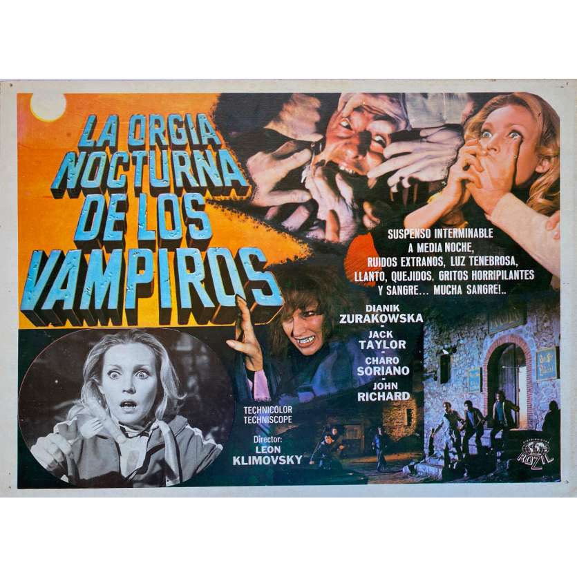 LA ORGIA NOCTURNA DE LOS VAMPIROS Photo de film - 32x42 cm. - 1973 - Jack Taylor, León Klimovsky