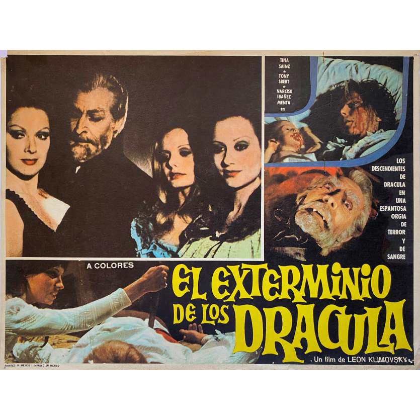 COUNT DRACULA'S GREAT LOVE Original Lobby Card N2 - 11x14 in. - 1973 - Javier Aguirre, Paul Naschy