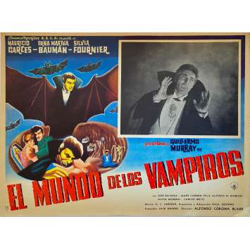 WORLD OF VAMPIRES Original Lobby Card - 11x14 in. - 1961 - Alfonso Corona Blake, Guillermo Murray