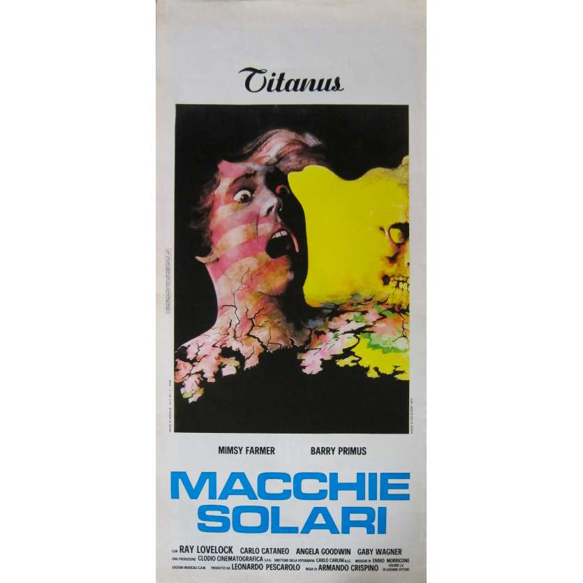 FRISSONS D'HORREUR Affiche de film  - 33x71 cm. - 1975 - Mimsy Farmer, Armando Crispino