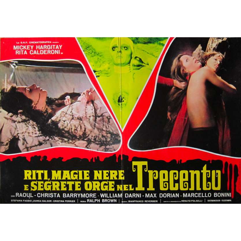 RITI, MAGIE NERE E SEGRETE ORGE NEL TRECENTO Photo de film - 46x64 cm. - 1973 - Mickey Hargitay, Renato Polselli